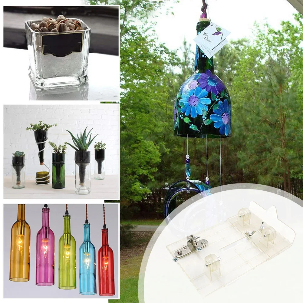 DIY Wine Bottle Crafts Hand Tools Universal Adjustable DIY Glass Bottle Cutter Wine Beer Glass Cutter Wine Bottle Cutting Tool