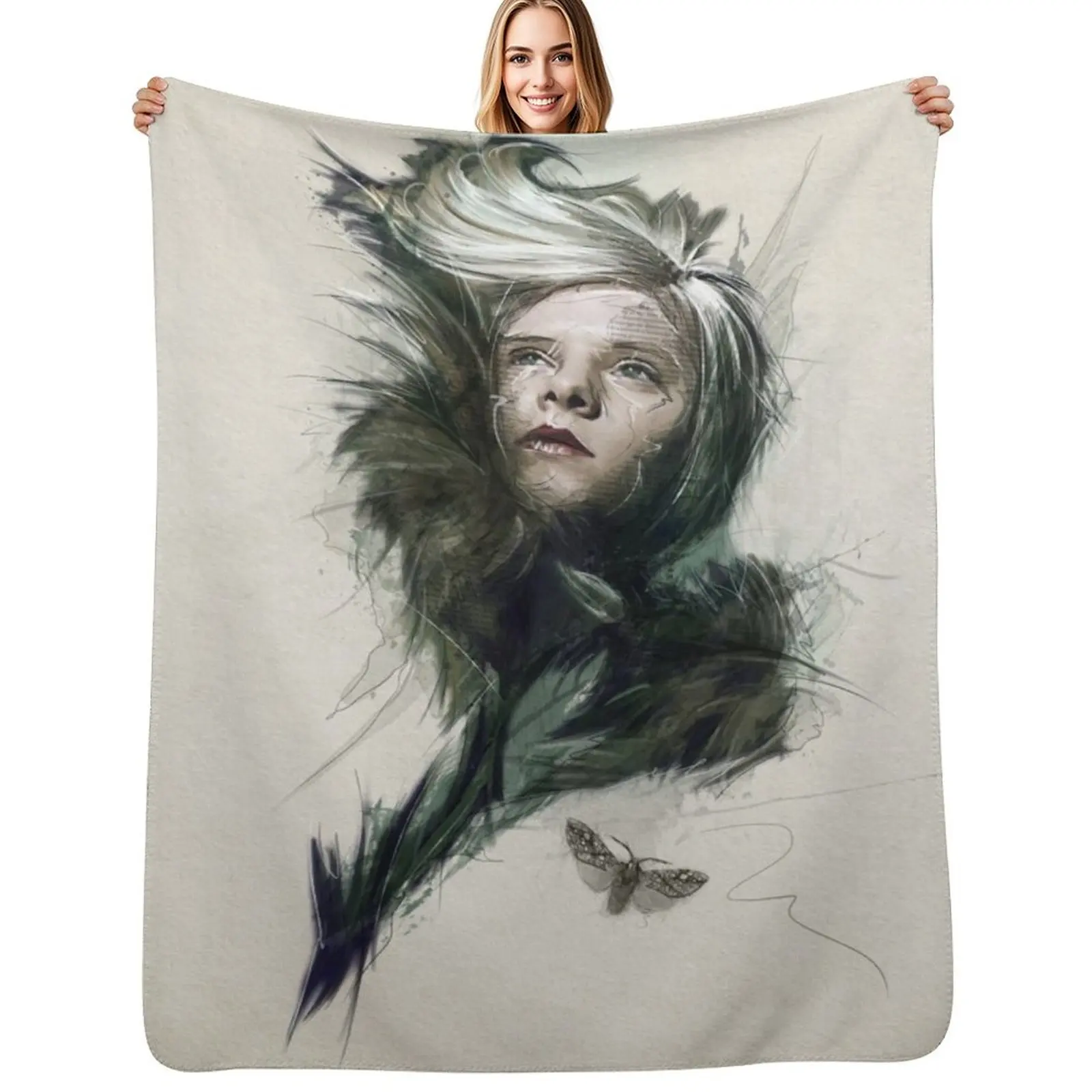 Aurora Aksnes Throw Blanket Tourist Polar Single christmas decoration Moving Warm Blankets