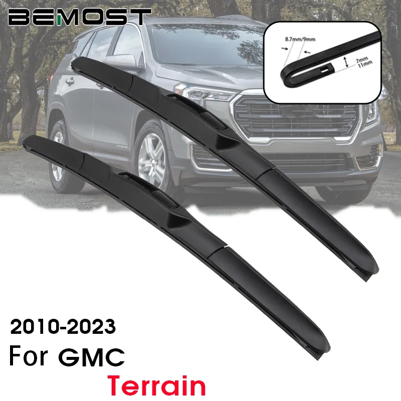BEMOST limpiaparabrisas de coche de goma Natural para GMC Terrain 2010-2023 parabrisas delantero accesorios de coches