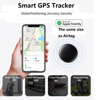 Smart gps tracker with case works with apple find my same to airtag global positioning locator finder for kids elderly car key