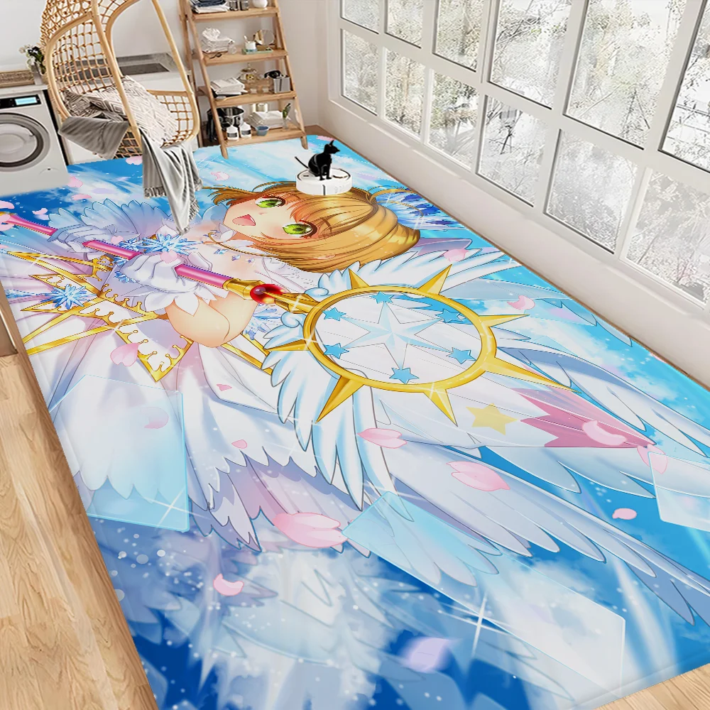 

Magic Circle Card Captor Sakura Entrance Door Mat Rectangle Anti-slip Home Soft Badmat Front Door Indoor Outdoor Mat Toilet Rug