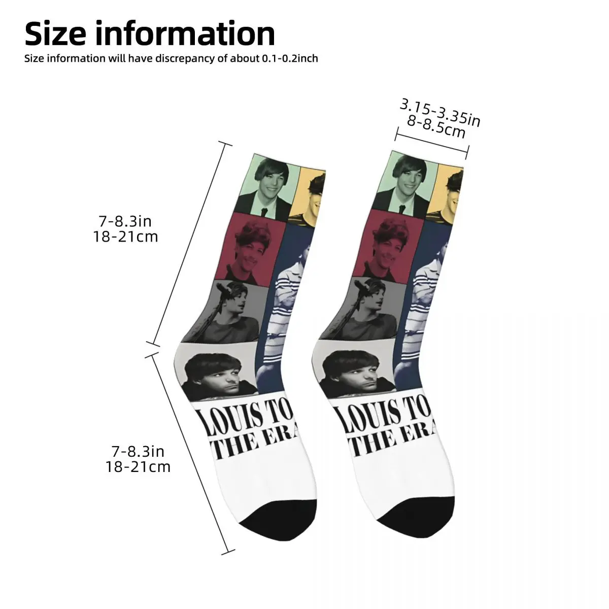 Men\'s Women\'s LOUIS TOMLINSONs THE ERAS TOUR Socks Super Soft Funny Happy Socks Crazy Stuff Middle Tube Socks Little Small Gifts