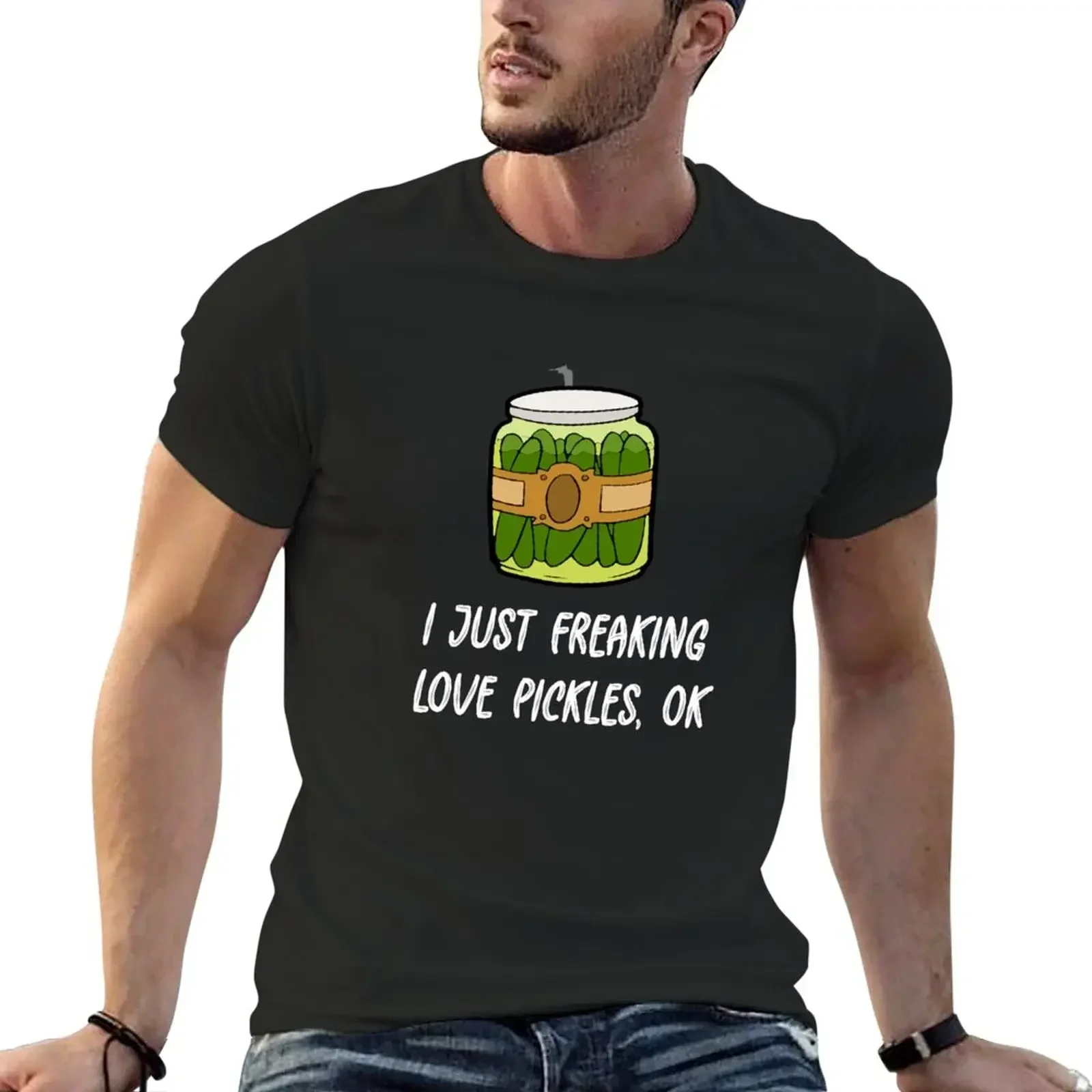 Fun Pickle I Just Freaking Love Pickles Animal Lover Funny Pickle Gifts T-Shirt sublime custom t shirt slim fit t shirts for men