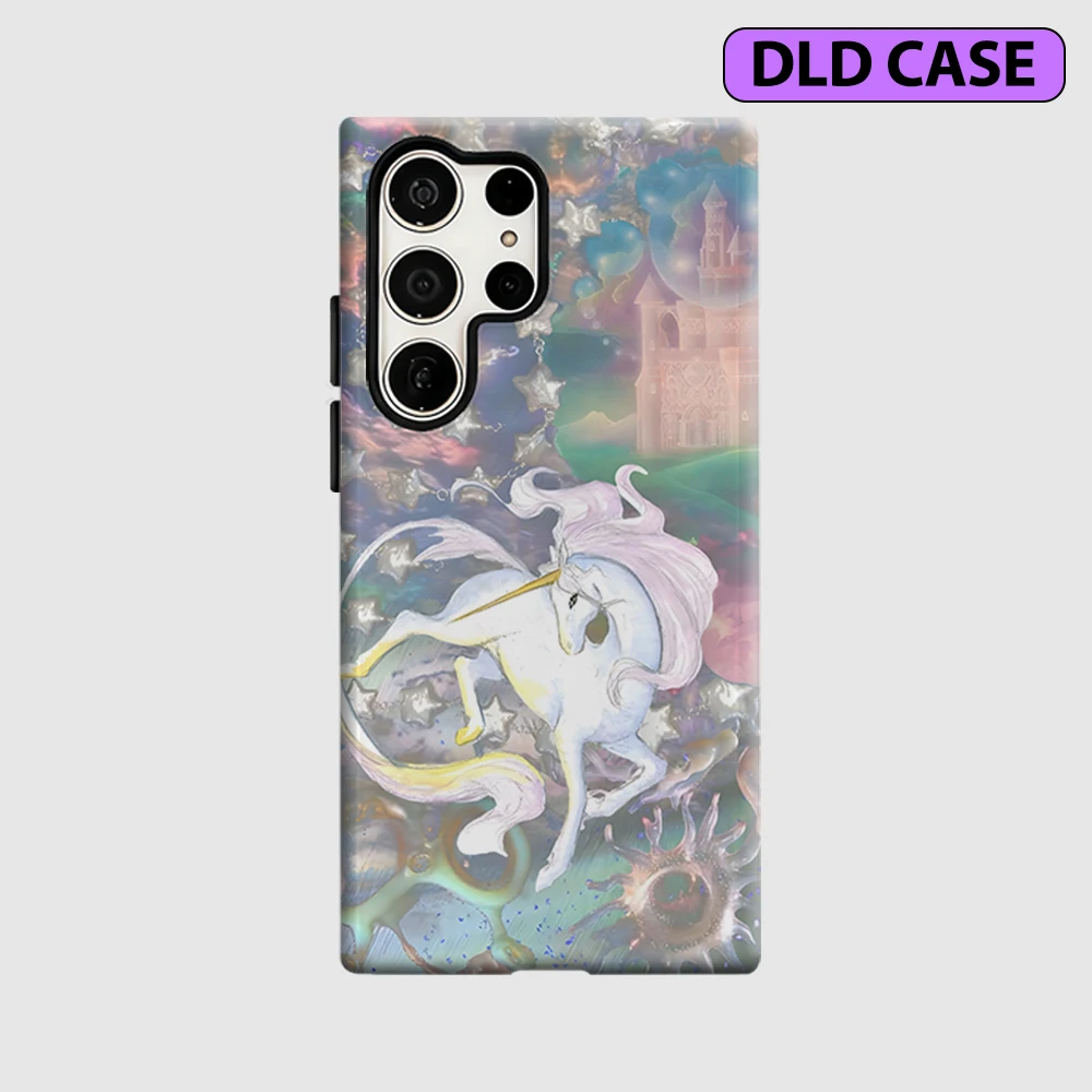Unicorn Dreamscape Phone Case for Samsung Galaxy S26 S25 Ultra S24 S23 Ultra Plus Shockproof Double Layer Tough Back Cover