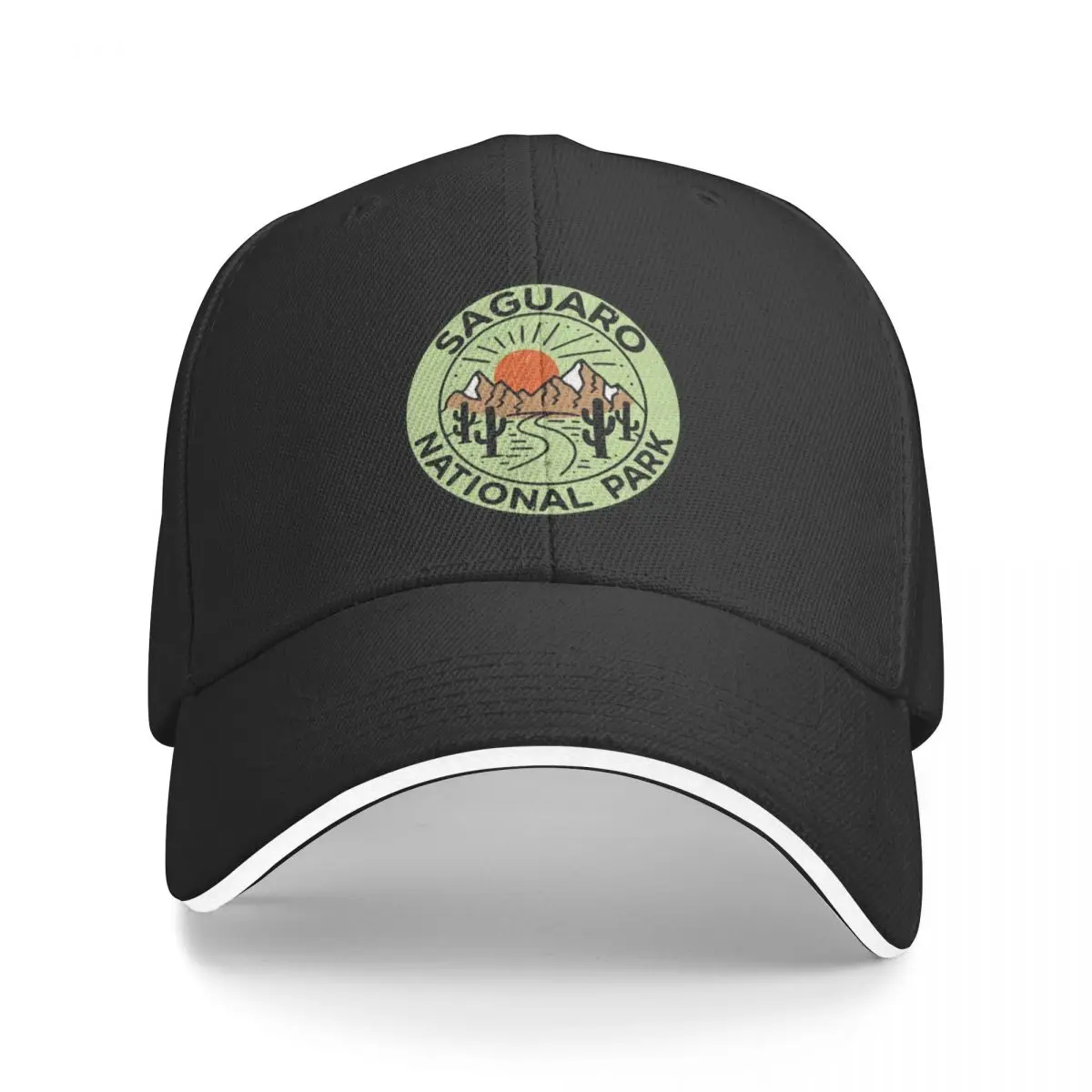 Saguaro National Park Arizona Cactus Mountains Camping Baseball Caps Men Personalized Female Beach Sunscreen Hats Peaked Cap