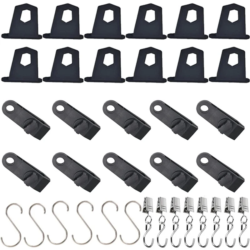 

36Pcs/Set Motorhome RV Caravan Awning Rail Hanger Hooks For Fiamma Thule Omnistor Camper Accessories
