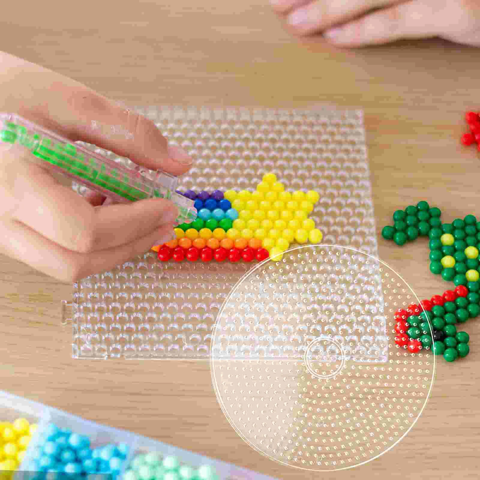 Bead Board Clay for Kids DIY Educational Tool Child Melty Beads Clear Boards Toys Girls