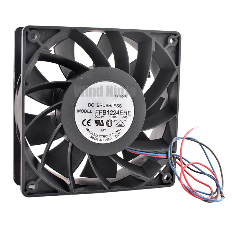 FFB1224EHE 12Cm Fan 120Mm 120X120X38Mm DC24V 1.50A 3 Đường Đôi Bi Làm Mát quạt Inverter IPC