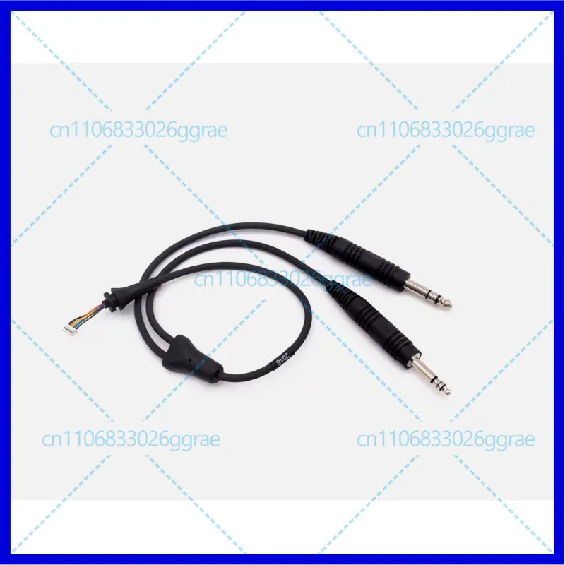 1 pièce pour casque d'aviation Bose A10 A20 X, pièces de réparation, câble de données 6,3 mm à 5,2 mm à 6P