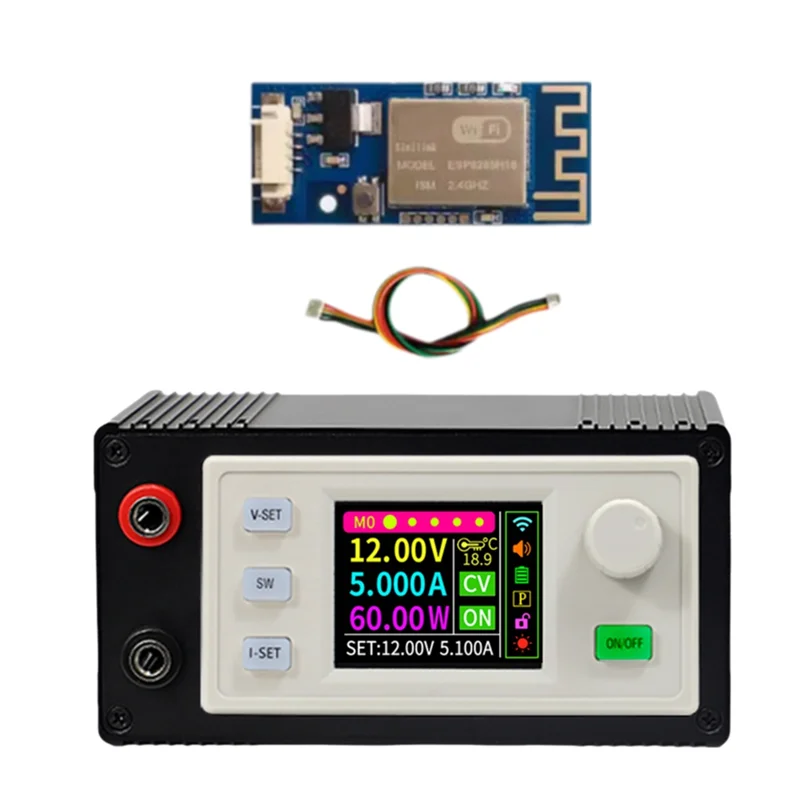 

A33T-SK60S Регулируемый источник питания постоянного тока + понижающий преобразователь WFPOW DC Регулируемый регулируемый источник питания 5A 60 Вт Модуль солнечной зарядки