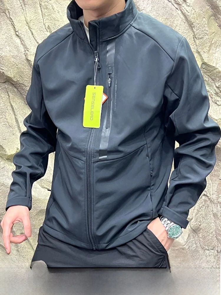 

High-End Soft ell Jaet with Inner Fce And Windproof Zipper for Autumn And Winter Outdoor Activities by Jingong
