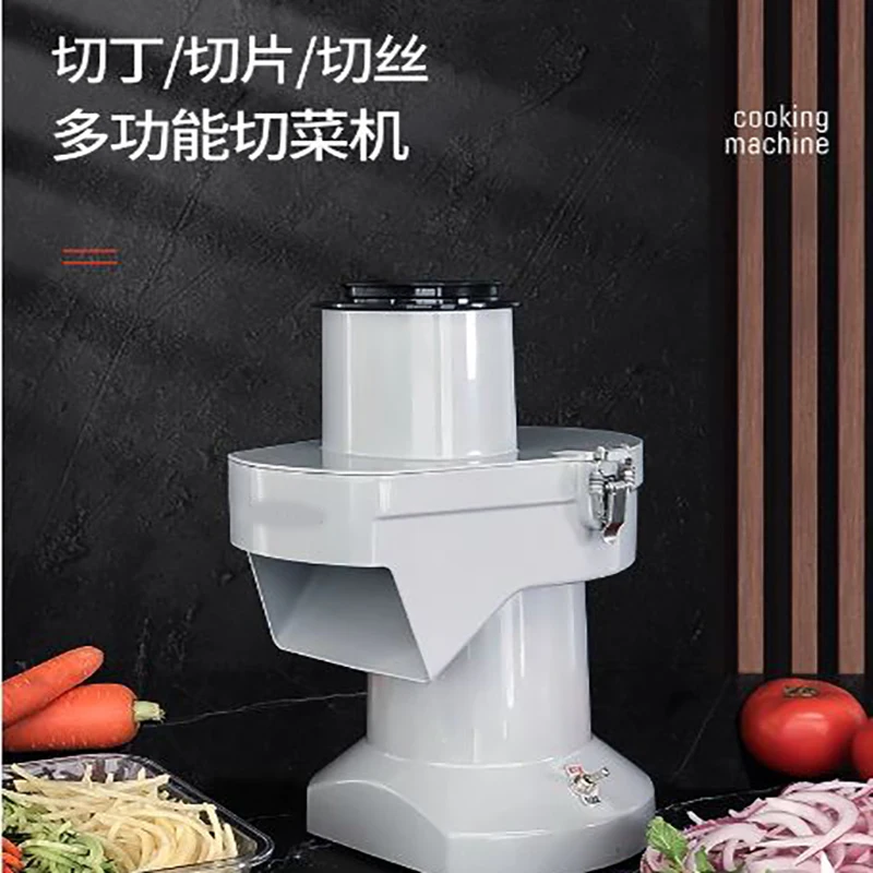 

Commercial Electric Onion Slice Radish Carrot Potato Vegetable Dicing Machine Cube Cutting Food Processor