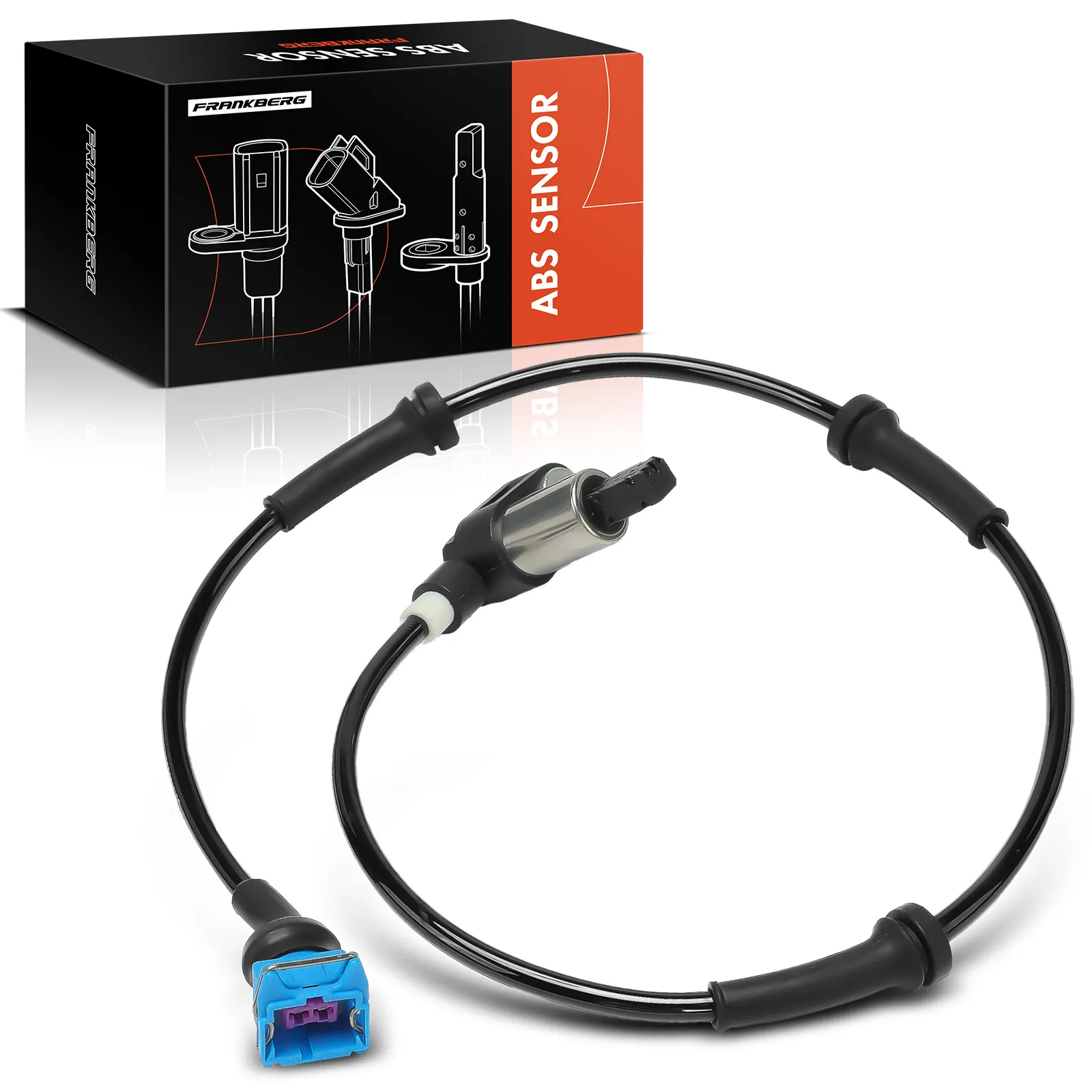 Frankberg 1x ABS Sensor Achteras Links Rechts voor Citroën Saxo Peugeot 106 II Van 1.0L 1.4L 1.5L 1.6L 1996-2003 30281