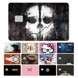 New Anime Flower Wood Puch Man Soft Angel Matte Skin Sticker Film for Credit Bank Debit Card Front Side