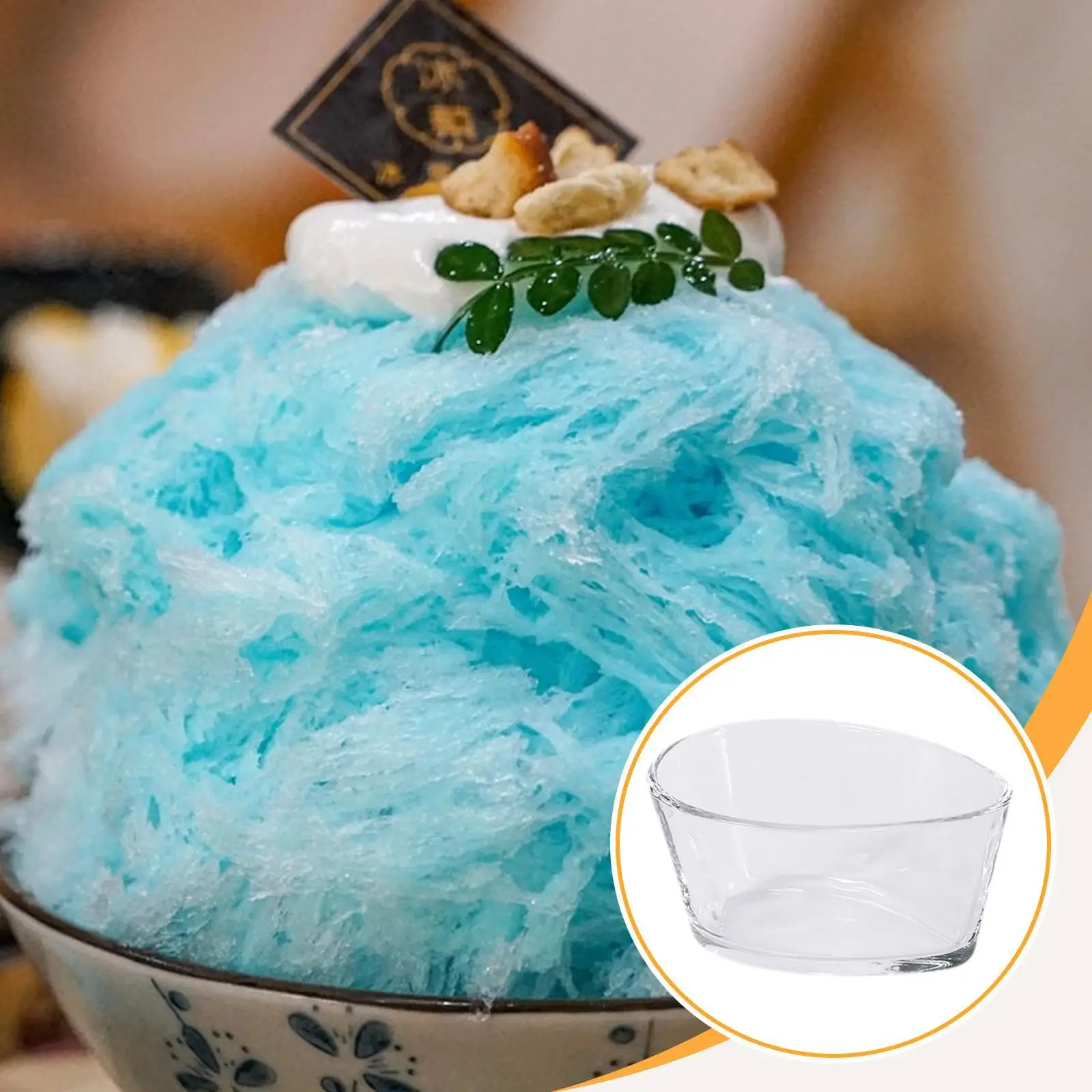 Grand bol à pâtisserie en verre trempé, bol de service transparent pour hôtels, mariages et préparation des repas