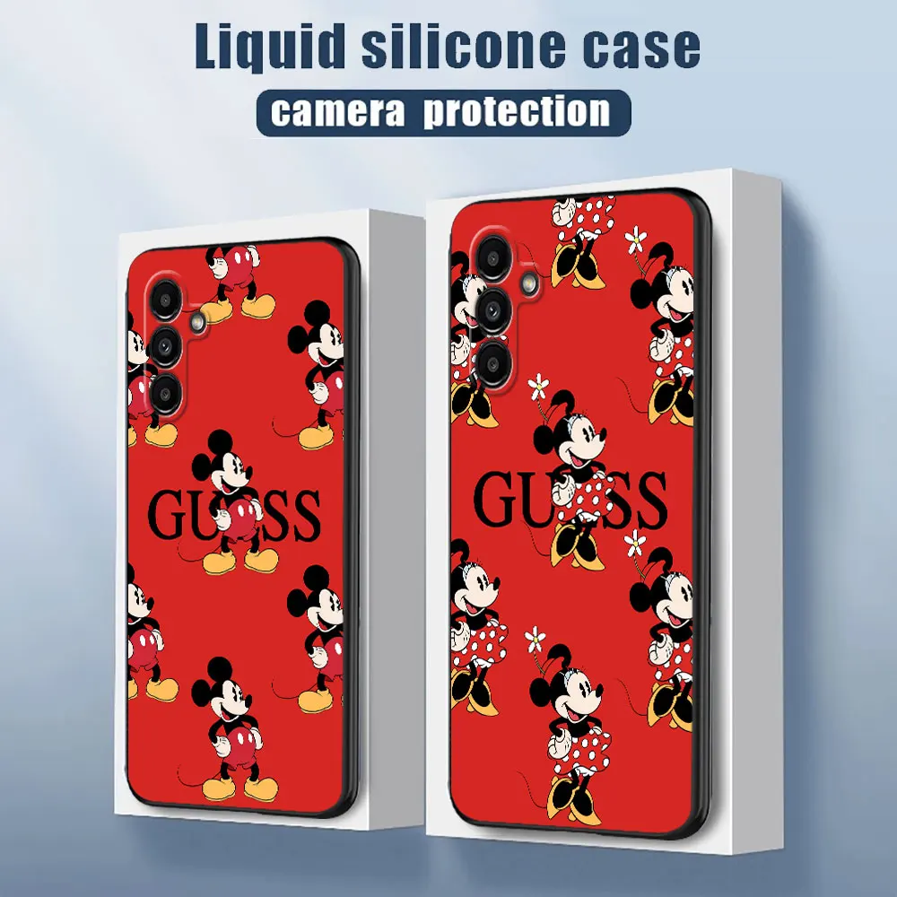 Disney Mickey Minnie Mouse Phone Case for Samsung Galaxy A32 A42 A72 A33 A34 A24 A21s A11 A12 A14 A54 A13 A73 A52 A22 Cover