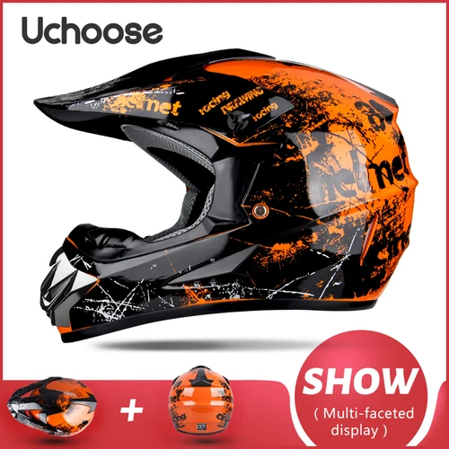 Cascos para hombres y mujeres adultas, Casco de Motocross Kask Cross Downhill Soporte, Casco todoterreno, motocicleta clásica de carreras, Enduro Original