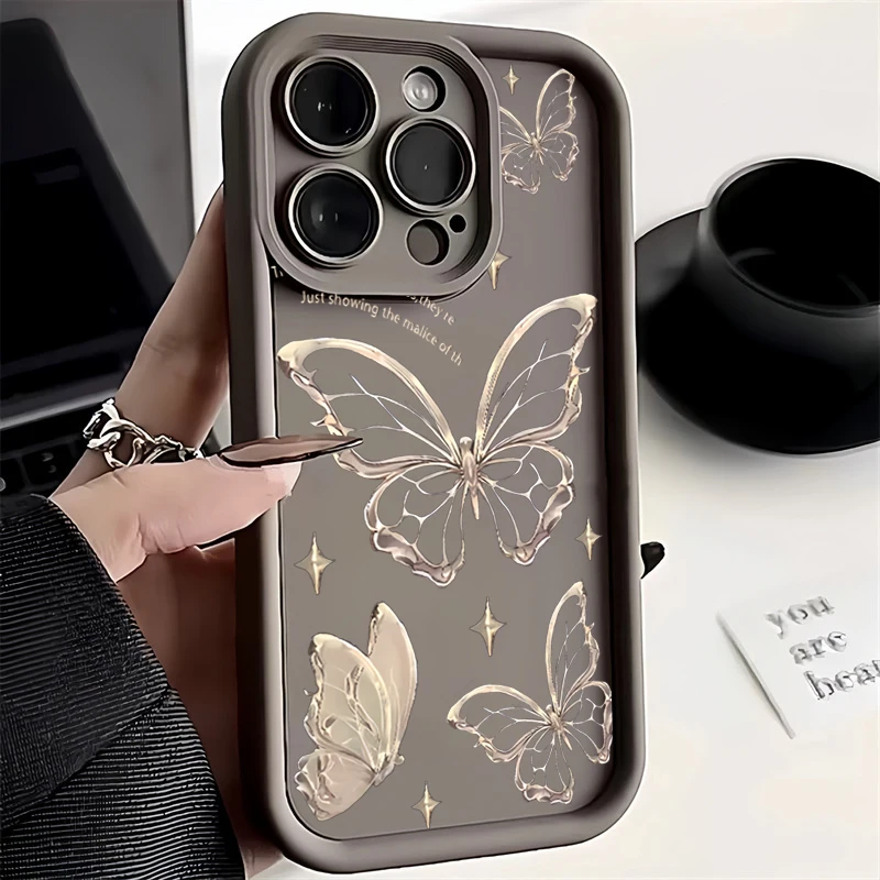 Funda para Samsung A54 Galaxy S24 Ultra, carcasa de mariposa en inglés para S23, S22 Plus, S21 FE, A14, A34, A54, A13, A33, A53, 5G