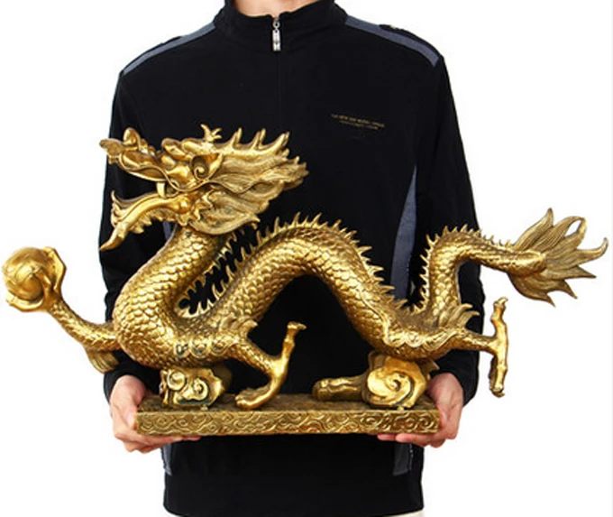 

The opening of 12 twelve zodiac dragon large copper crafts business gifts office feng shui ornaments