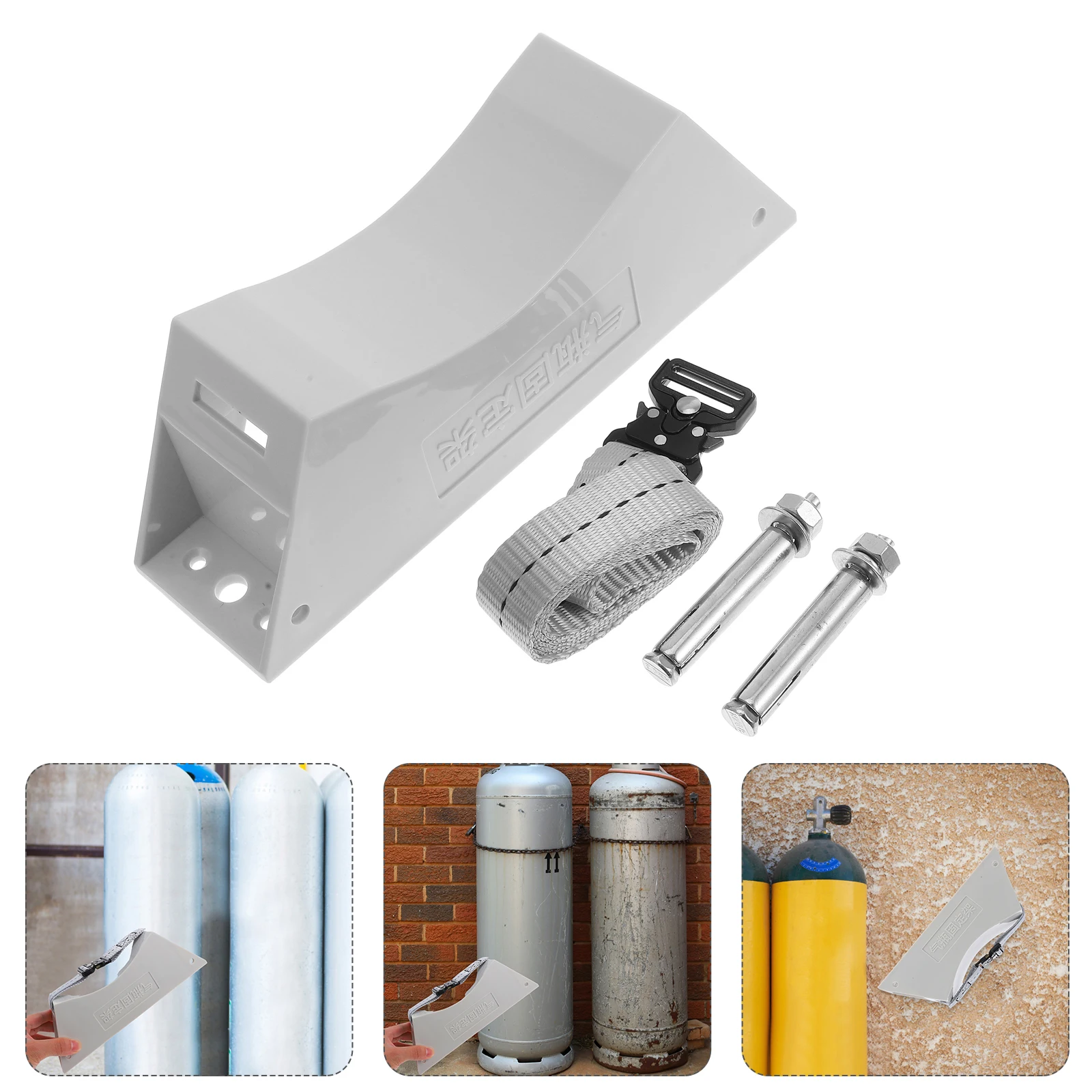 

Heavy Duty Gas Cylinder Bracket Wall Mounted Anti-Tilt Propane Tank Mounting Stand For Welding Camping Lab Use Easy Install