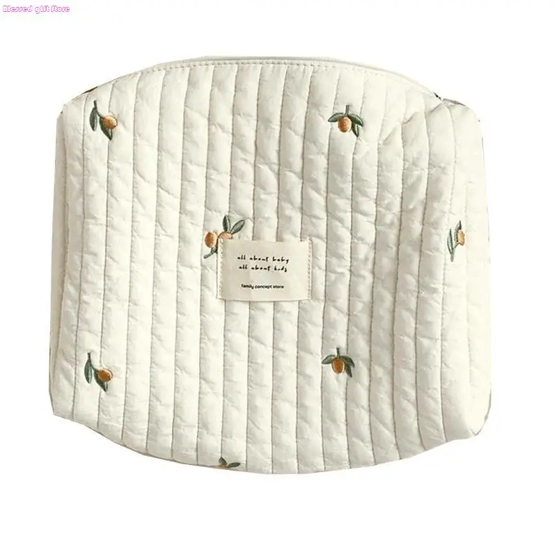 D0JC Multi-pocket Easy to Carry Diaper Bag Diaper Bag Cotton Clut for Baby