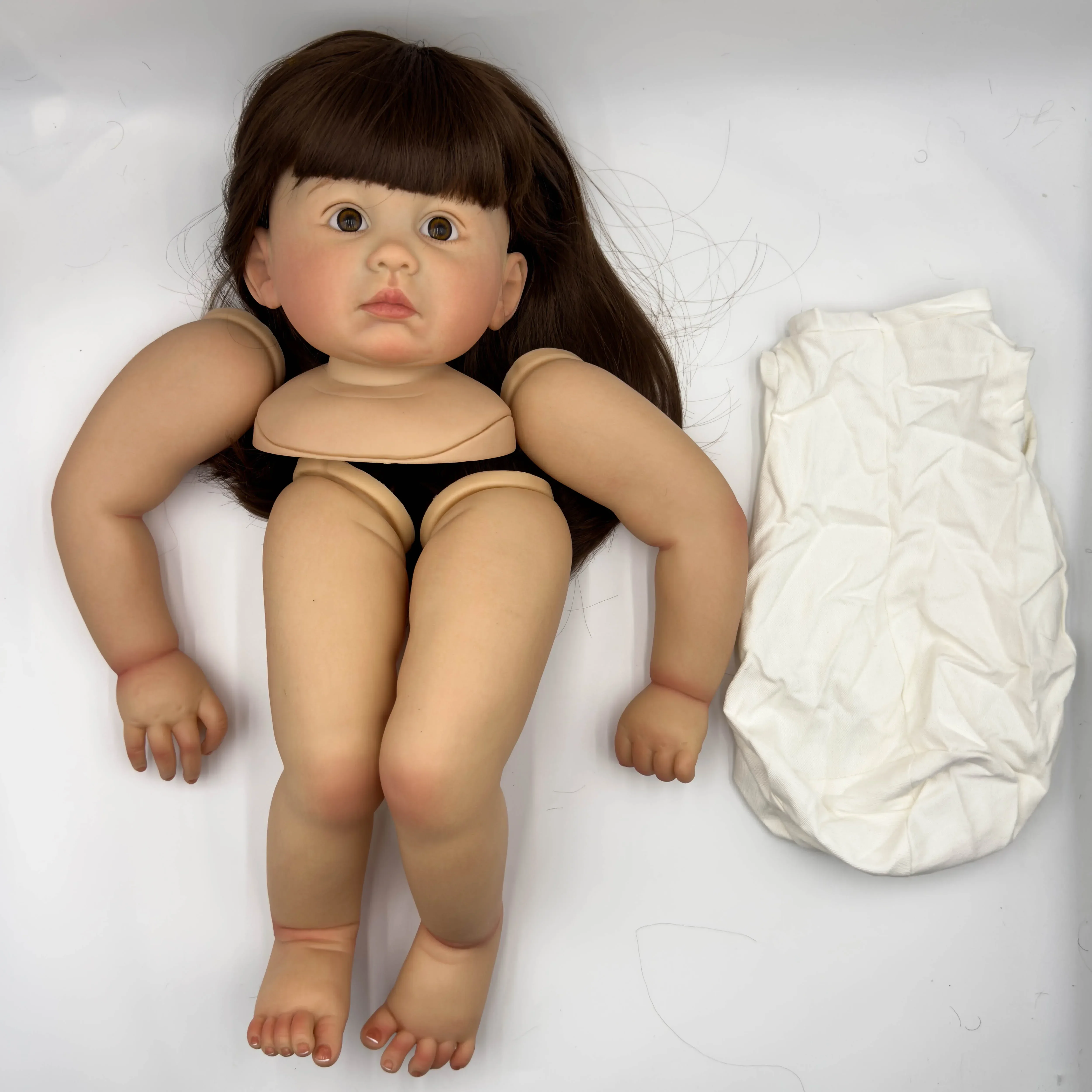 

28inch Julieata Already Painted kit Lifelike Skin Kit Doll Reborn Toddler 6 Month Size Kits Very Lifelike Baby Doll DYI Toys