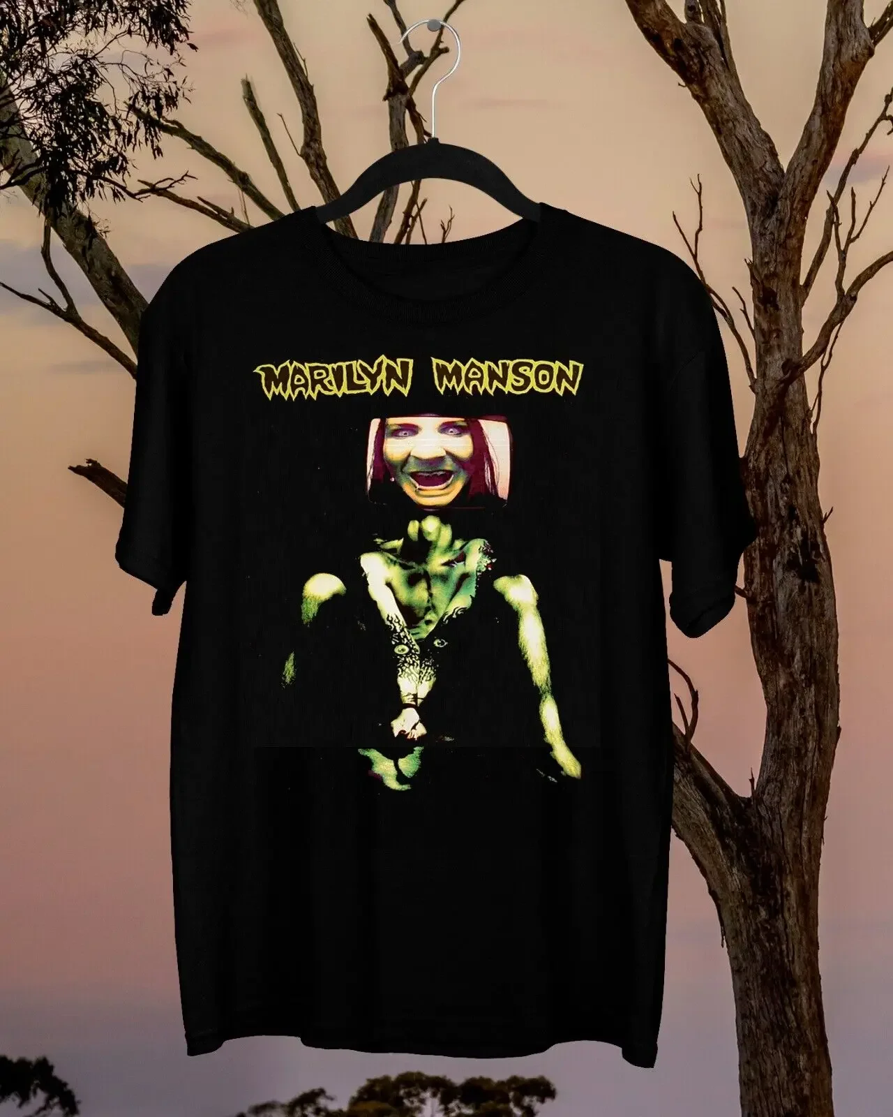 Marilyn Manson Concert Tshirt, Marilyn Manson Unisex Style Gift For Fan KH4054