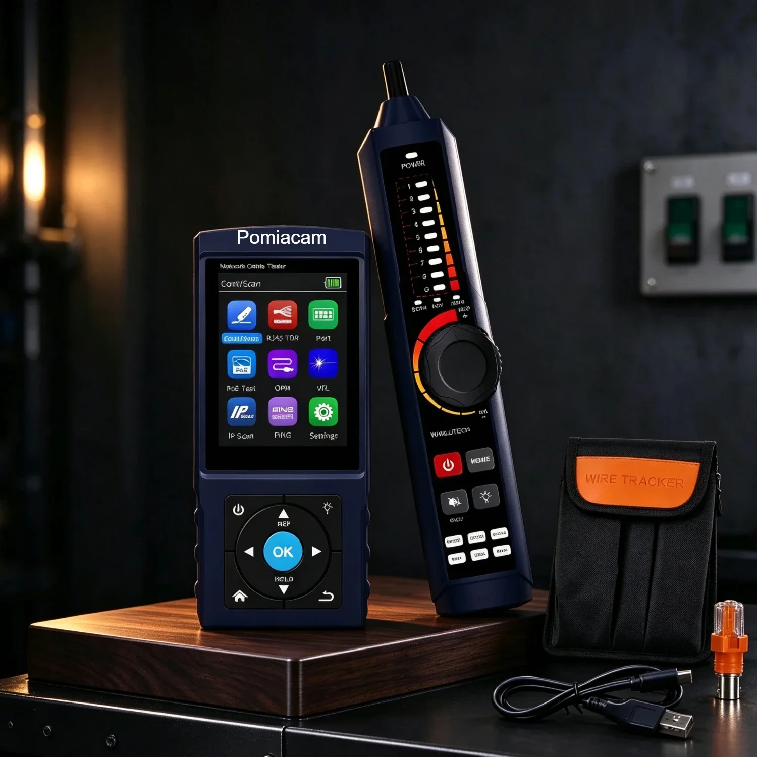 LT-500S Network Wire Tracker Tester, RJ45 TDR PoE Detector, IP Scan PING  PoE / IP Scan / OPM / VFL Fiber Test Tool