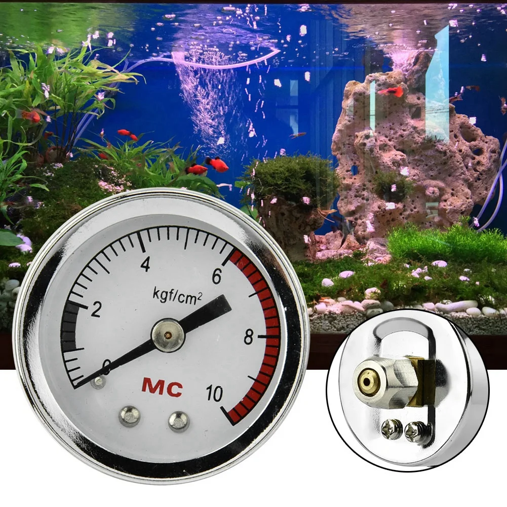 Fish  Pressure Pressure Gauge Carbon Dioxide Aquarium Fish  Pressure Gauge CO2 Air Gauge DIY Home Air Pressure Table