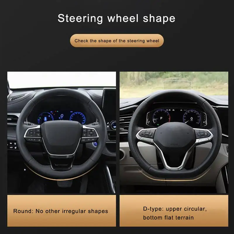 Anti Slip Carbon Fiber leather PVC Car Steering Wheel Cover  For BMW M E46 E36 E34 F10 E90 F30 E60 F30 E53 E30 E92 E87 - view 3