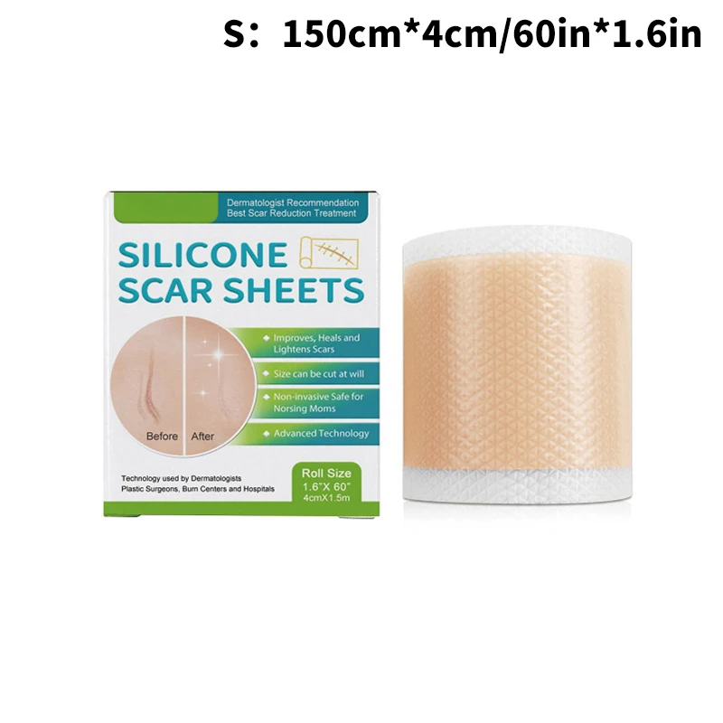 150/300 Cm Silicone Gel Scar Sheet Patch Treatment Removal Tape Acne Trauma Burn Scar Cover Skin Repair Section Ear Beauty