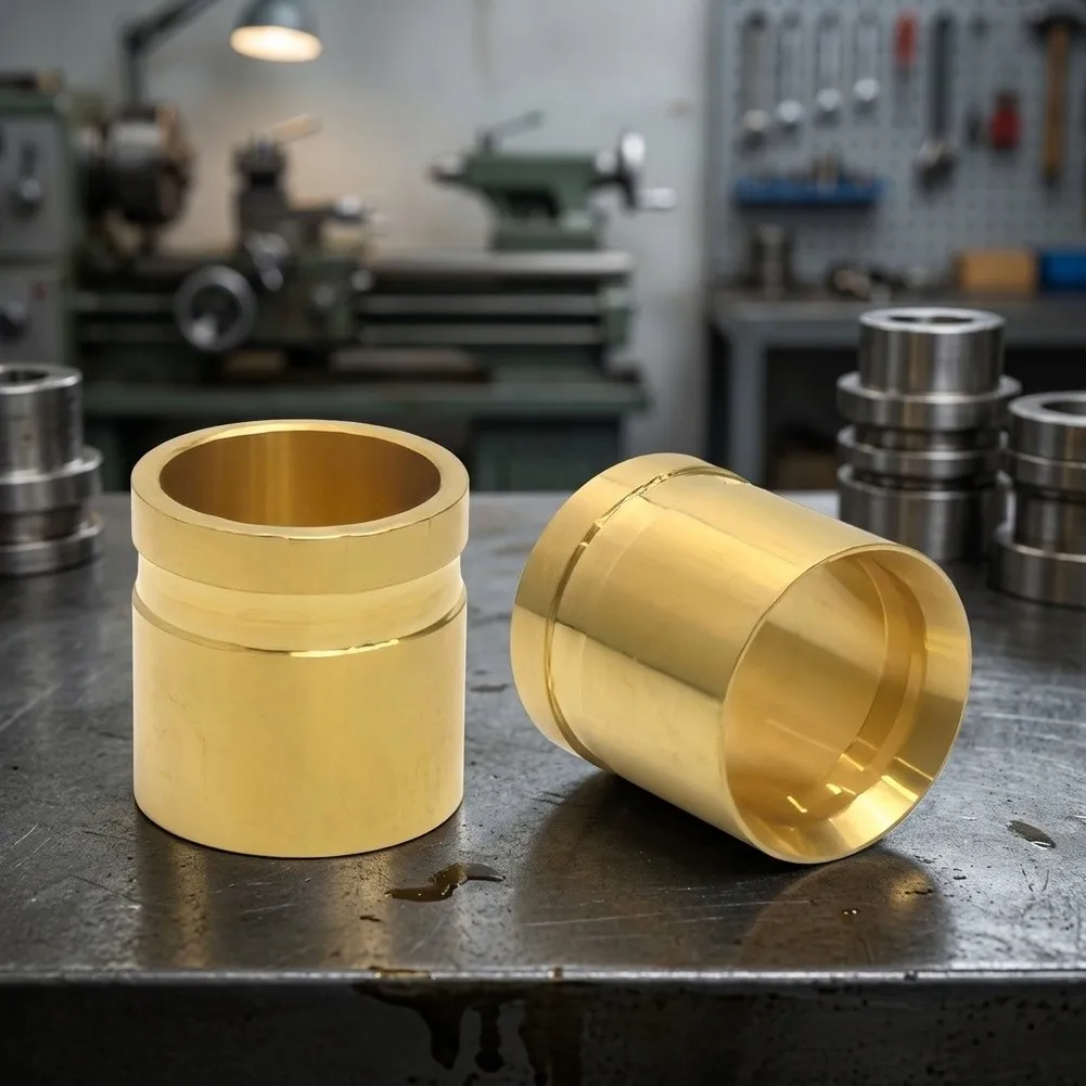 5-Pack CW617N Brass Axial Sliding Sleeves for 20mm OD 2.8mm Wall For PEXPE Pipes for Long Term Humid Environments