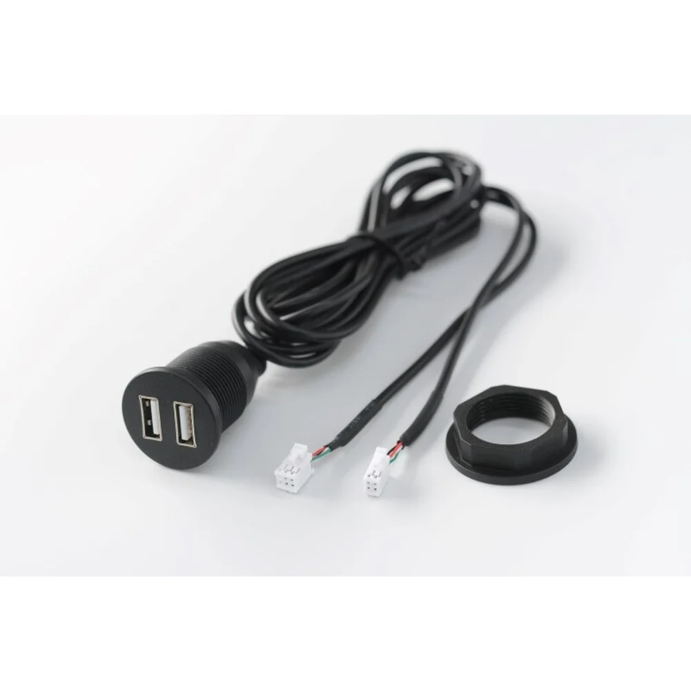 For Car Charging Station Black Usb Extension Cable Injection-molded Abs Easy Wire Management 5v Voltage Output