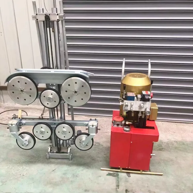 220V/380V Custom Thickness YG Hydraulic Diamond Wire Saw Construction Machine For Concrete & Stone Cutting