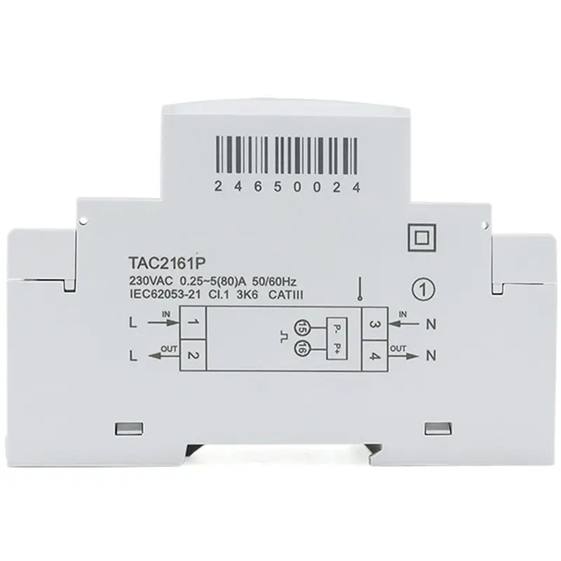 HRBAJ-TAC2161P For Smart Meter Single-Phase Rail Meter, WIFI Enabled For ENERGY Meter Din Rail Electric Remote Real-For Time