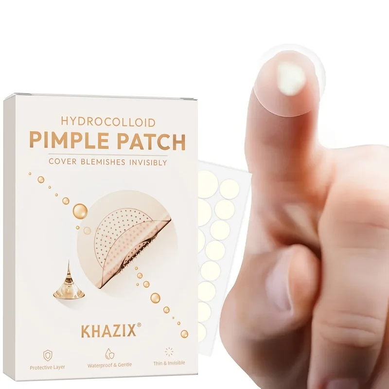 372PCS Hydrocolloid Acne Patch | Perfect for covering acne and blemishes |Comes with 10PCS cleansing cotton swabs |Deeply cleans