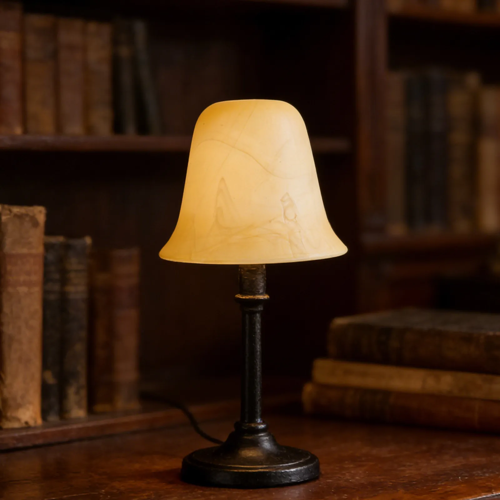 Bell Glass Lampshade Yellow Frosted Ceiling Lamp Shade Replacement Globe for Fan Light Chandelier Bedside Decorative Light Cover