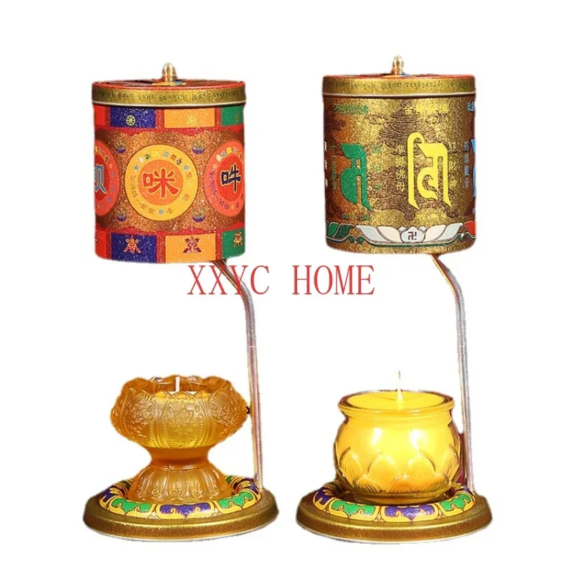 

Prayer Wheel Peme Hung Mantra Prayer Wheel Domestic Buddhist Hall Ornaments Tibet Six Words Mantra Turn Gold Barrel