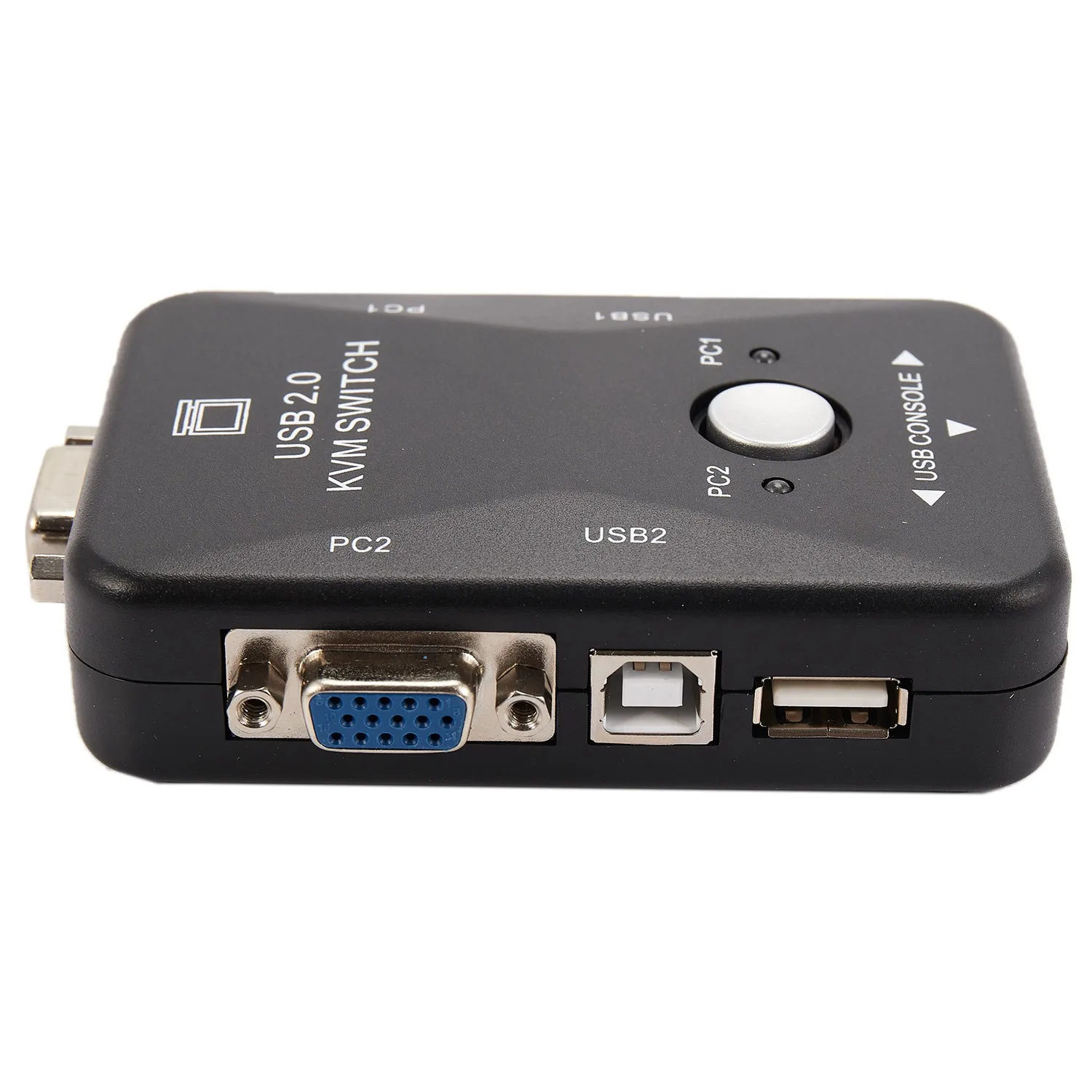 Usb Kvm Switch Switcher 2 Port Vga Svga Switch Box Usb 2.0 Mouse Keyboard 1920X1440 Switch Box