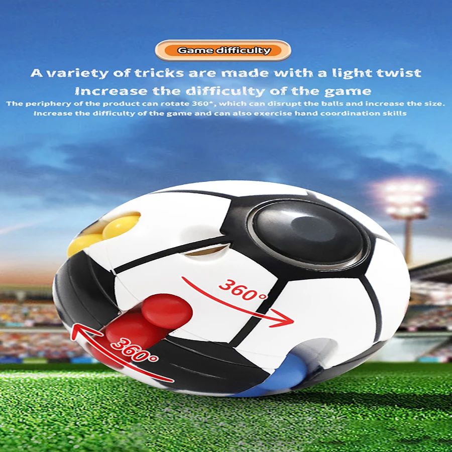 Fingertip gyro cube magic bean multi-headfinger gyro rotationanti-pressure relief toys for adultchildrenstress relief education