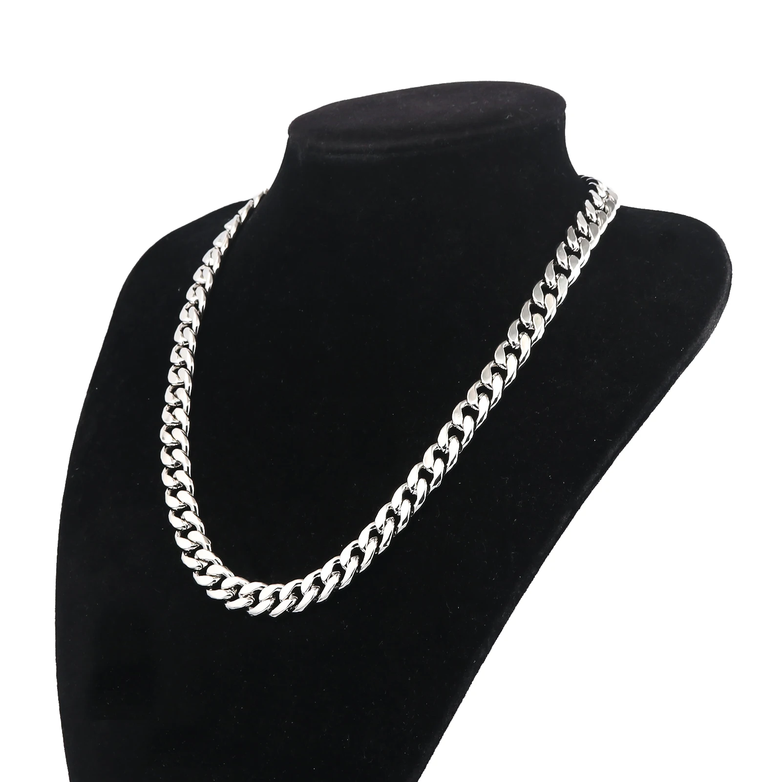 

Fashion Necklace Cuban Chain Men's And Women's Hiphop Punk Necklace Alloy Chain Choker Jewelry Party DIY Gift