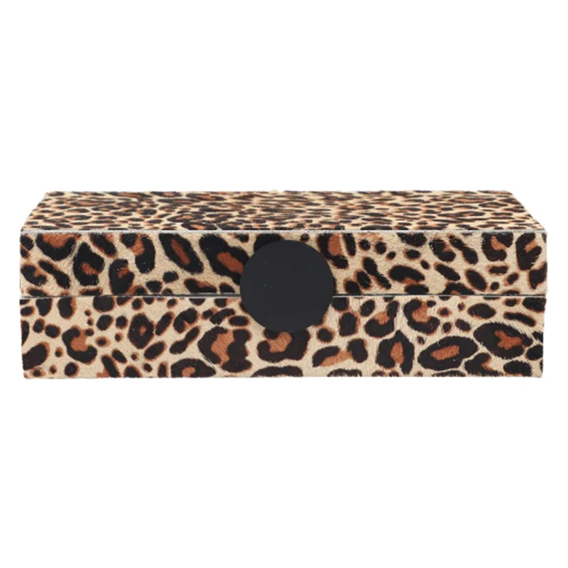 

ABCA-Simple And High-End Horse Hair Jewelry Storage Box Storage Box Decorative Ornaments Dressing Table Home Accessories