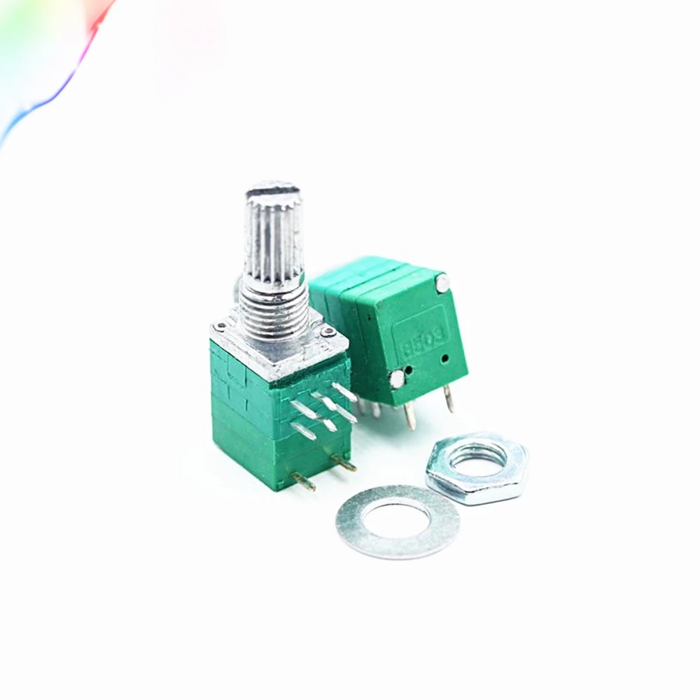 

5 шт. 8pin RV097NS двойной потенциометр B50K с переключателем аудио/усилитель мощности/уплотнительный потенциометр Бесплатная доставка