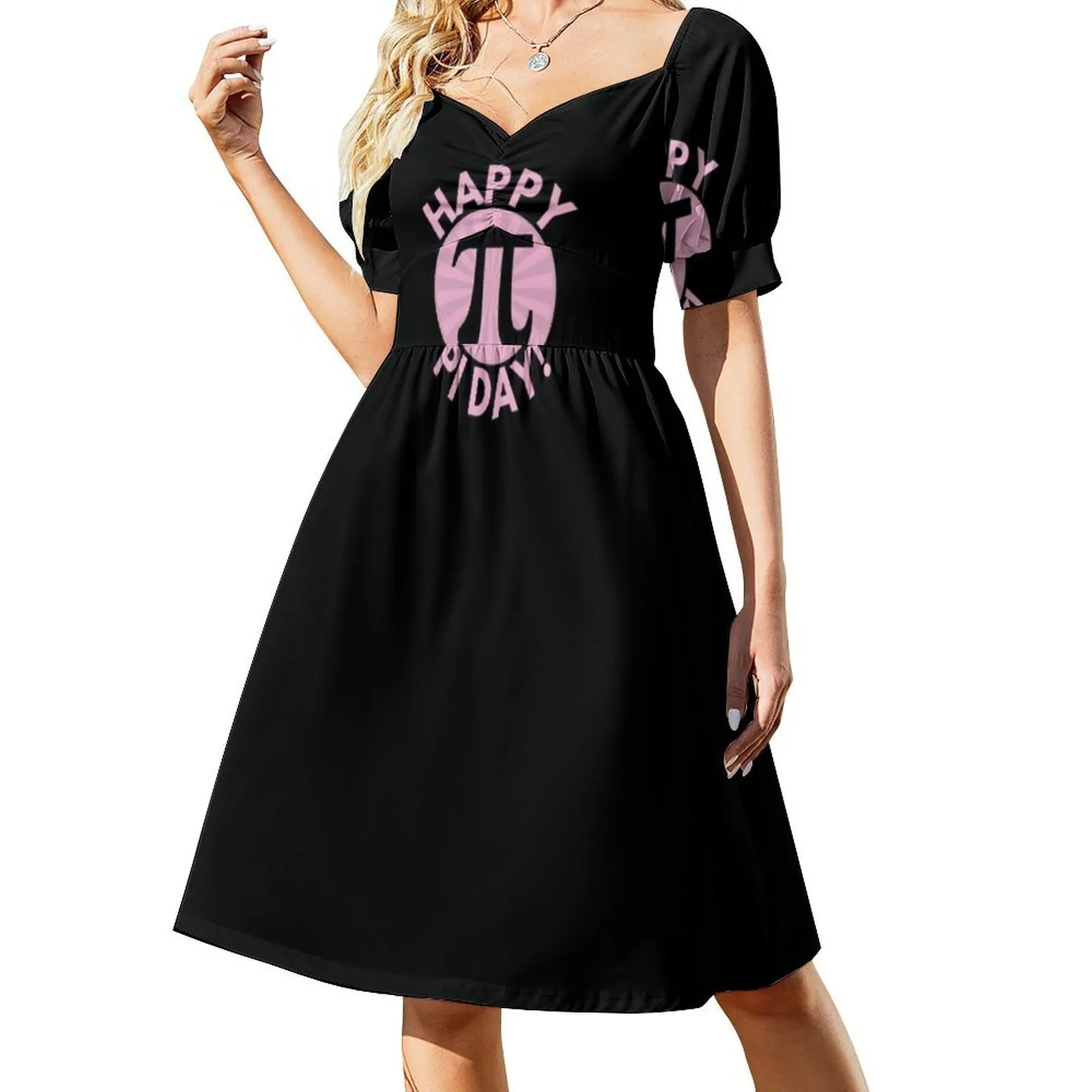 يوم سعيد بي!-أرقام بي 3.14 فستان عطلة مثير لمعلم الرياضيات للنساء فستان قصير لحفلات الشاطئ وأعياد الميلاد