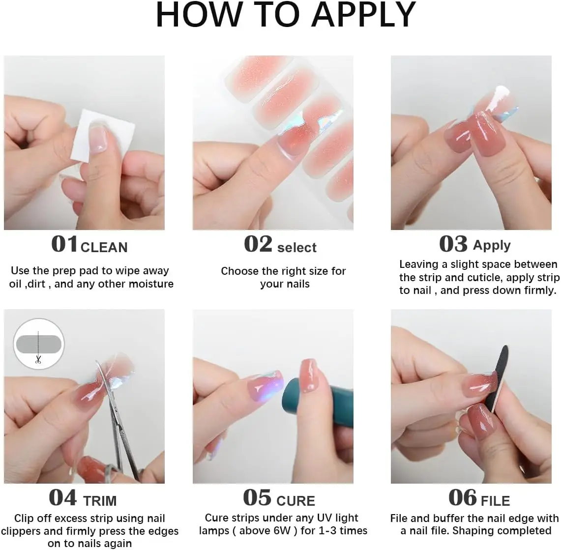 Neue Ankunft Leopardenmuster Semi Cured Gel Nagelstreifen Patch Kleber Maniküre Dekor UV Lampe Brauchen Französisch Design Gel Nagel Aufkleber