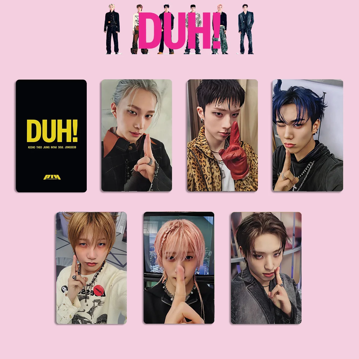 P1HARMONY DUH Album Photocards List INTAK THEO JONGSEOB photo card