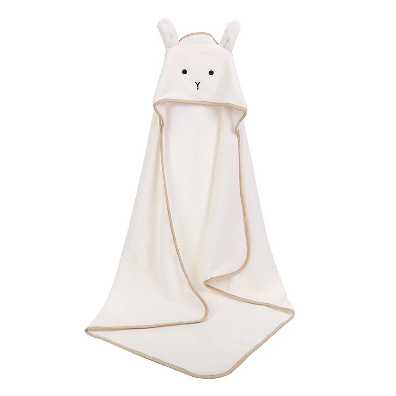 Kapuzen-Baby-Badetuch Schnelltrocknender Baby-Duschumhang Säuglings-Bademantel