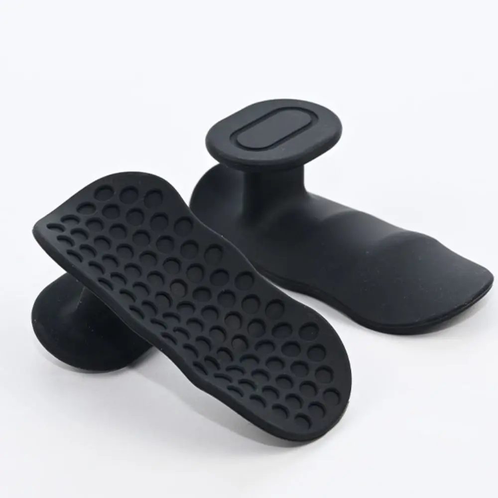 2Pcs Silicone Weight Lifting Grips Finger Exerciser Lightweight Barbell Bar Pads Pull Ups Sturdy Palm Gripper Weightlifting