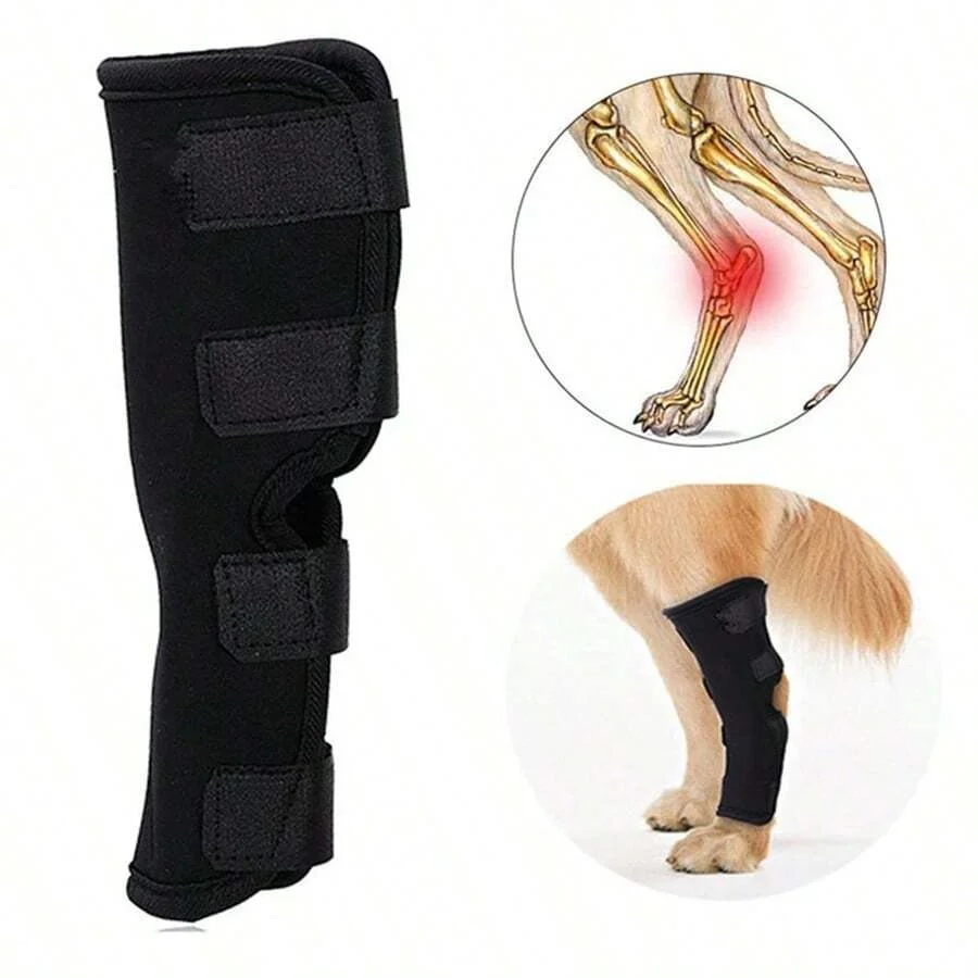 1pc Prevent Chew Licking Hock Joint Arm Support Hold Bandages Sleeve Dog Leg Brace for Pet Knee Sprains Recovery Protection