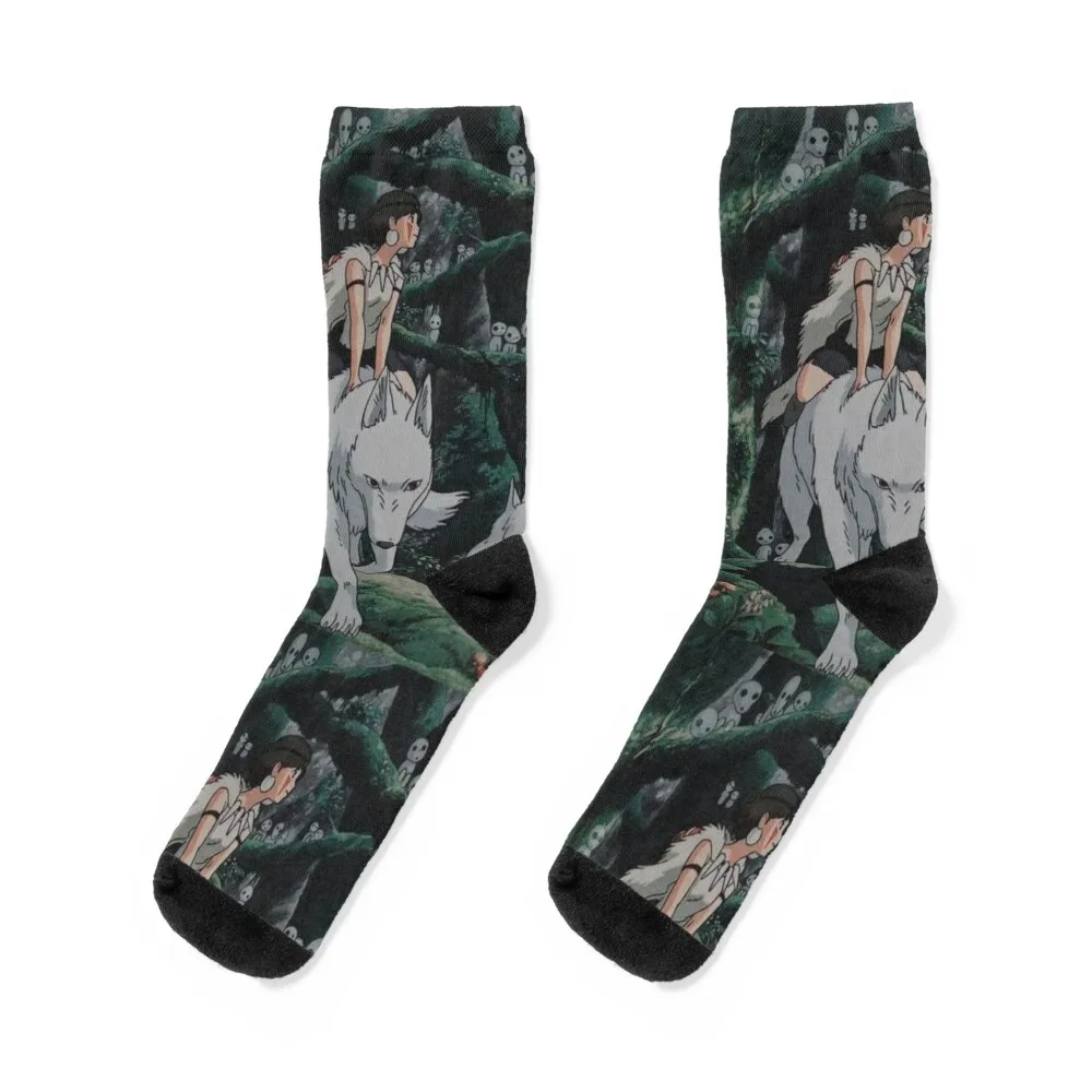 

Princess Mononoke spirit of the forest. Socks Children's aesthetic men cotton high quality Men's Socks Luxury Women's